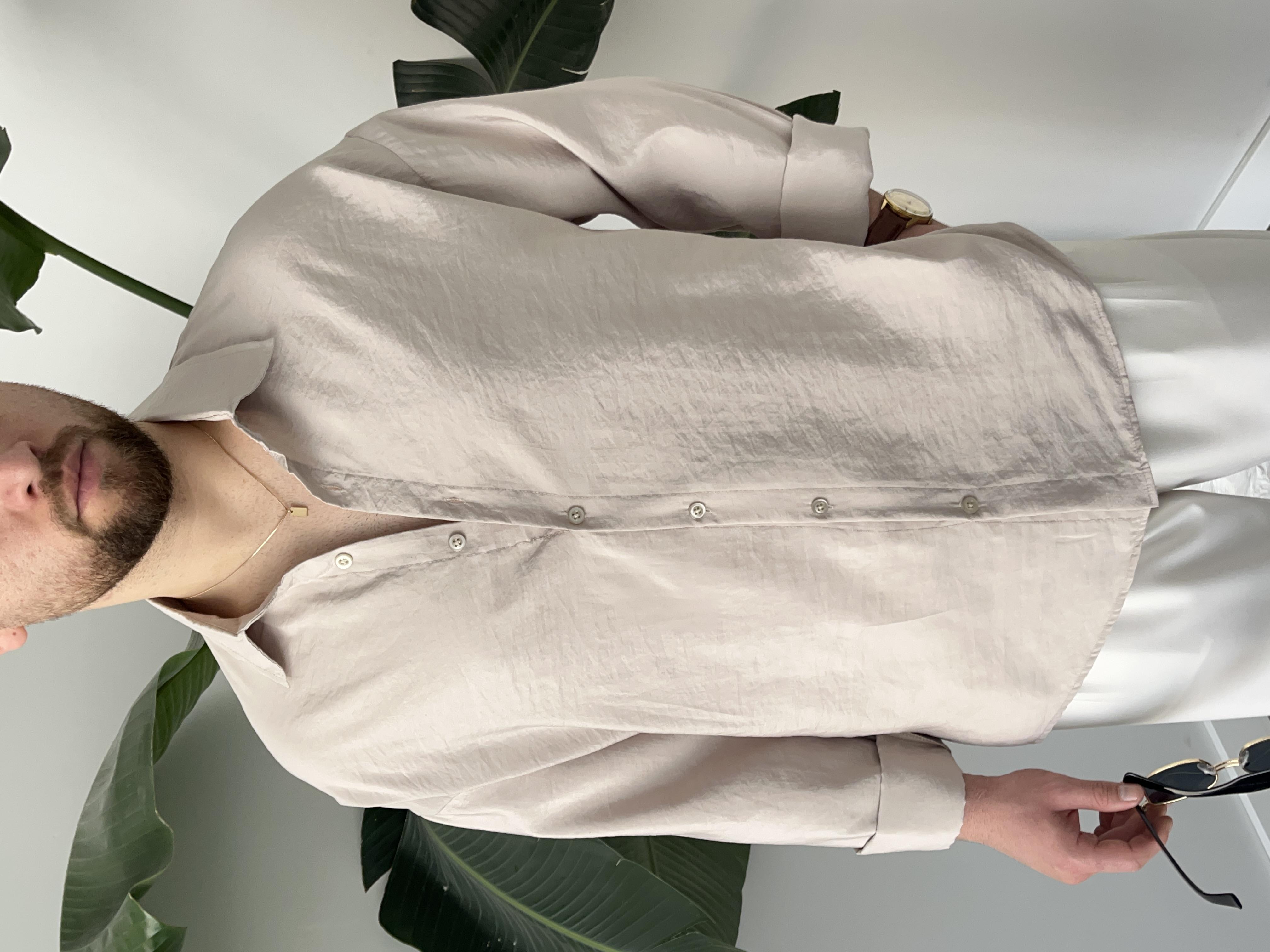 Dante Taş Modal Kumaş Oversize Gömlek