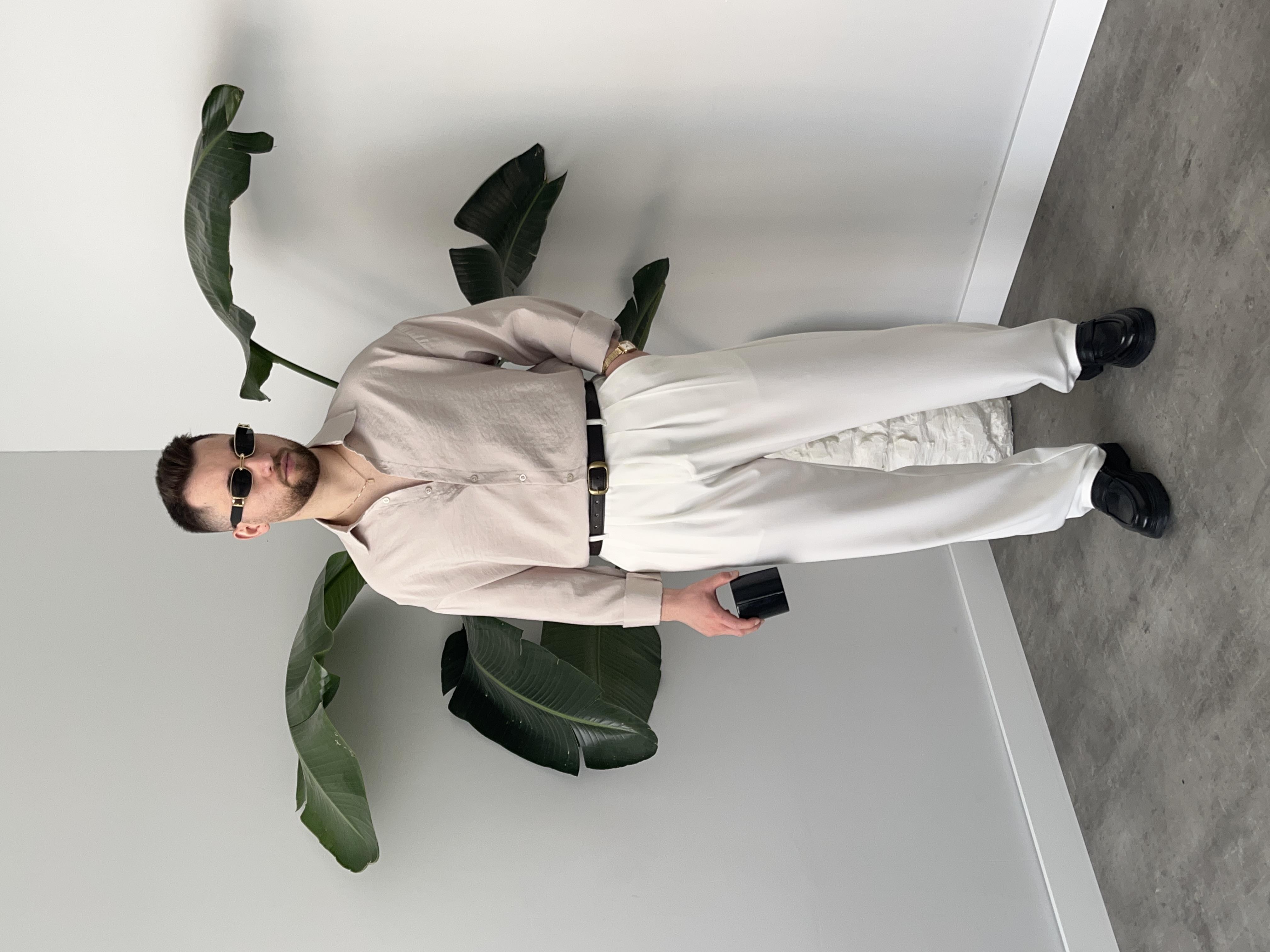 Dante Taş Modal Kumaş Oversize Gömlek