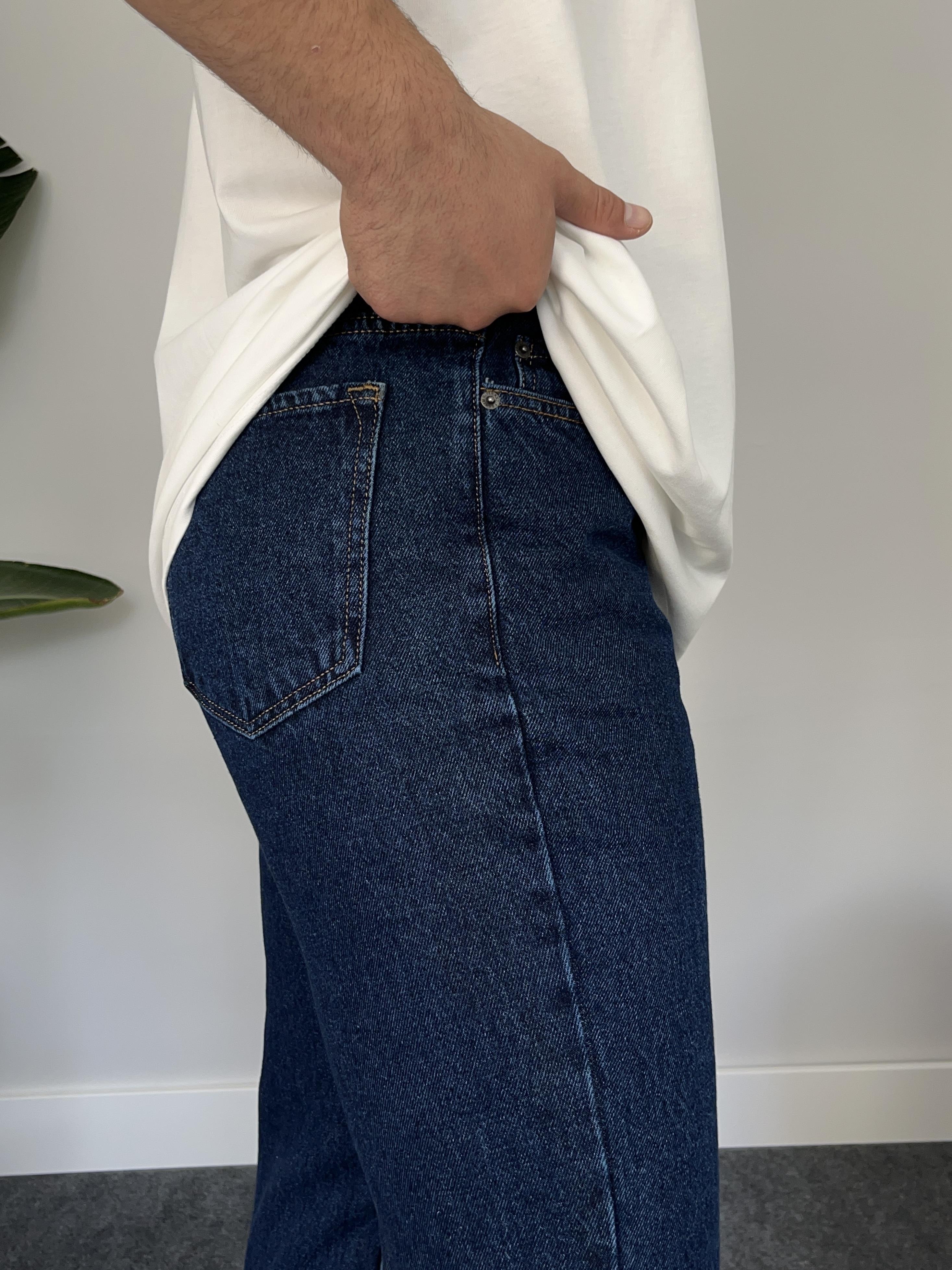 Dark Blue Boyfriend Jean