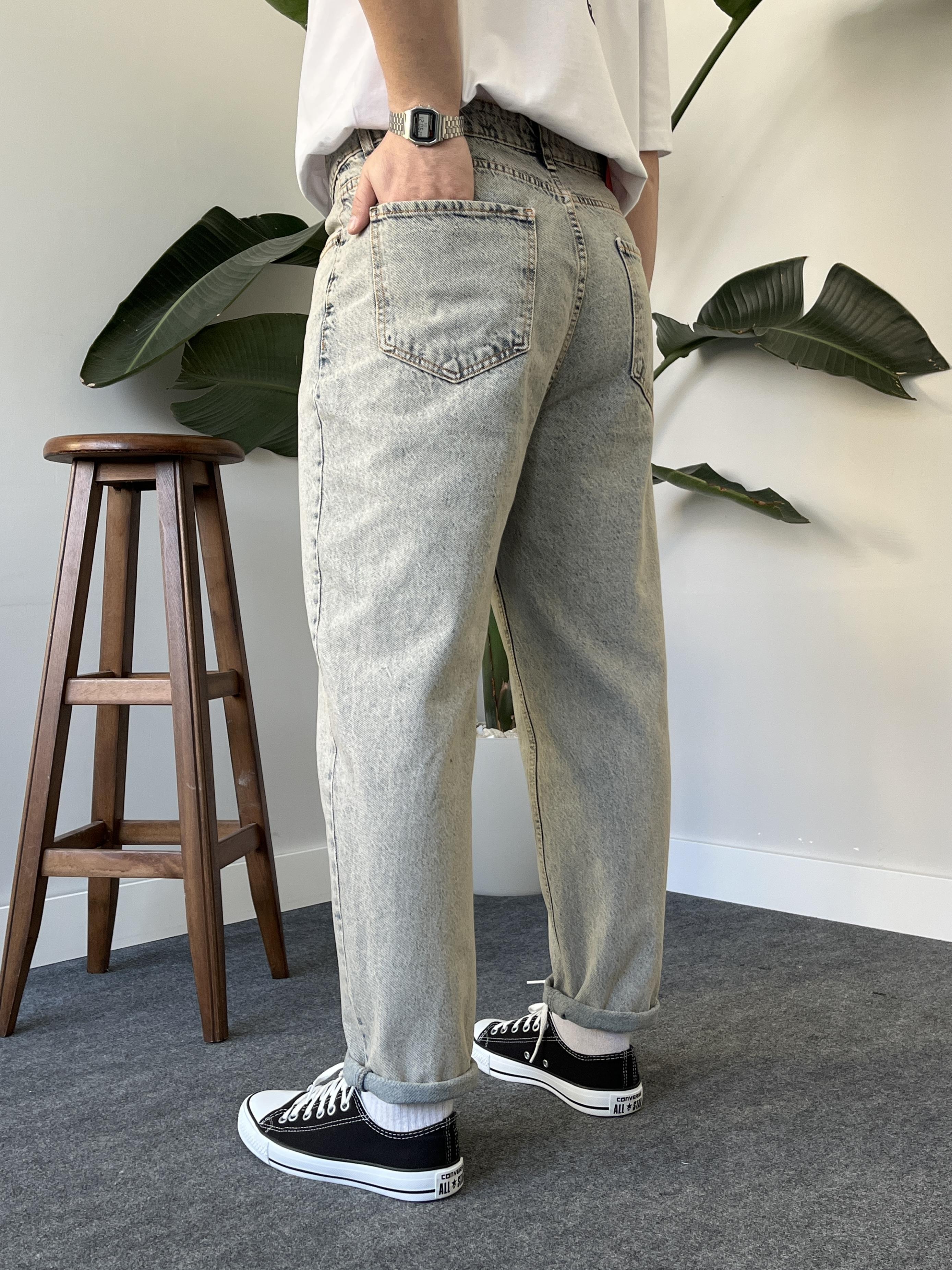 Dunn Eskitme Kar Yıkamalı Boyfriend Jean