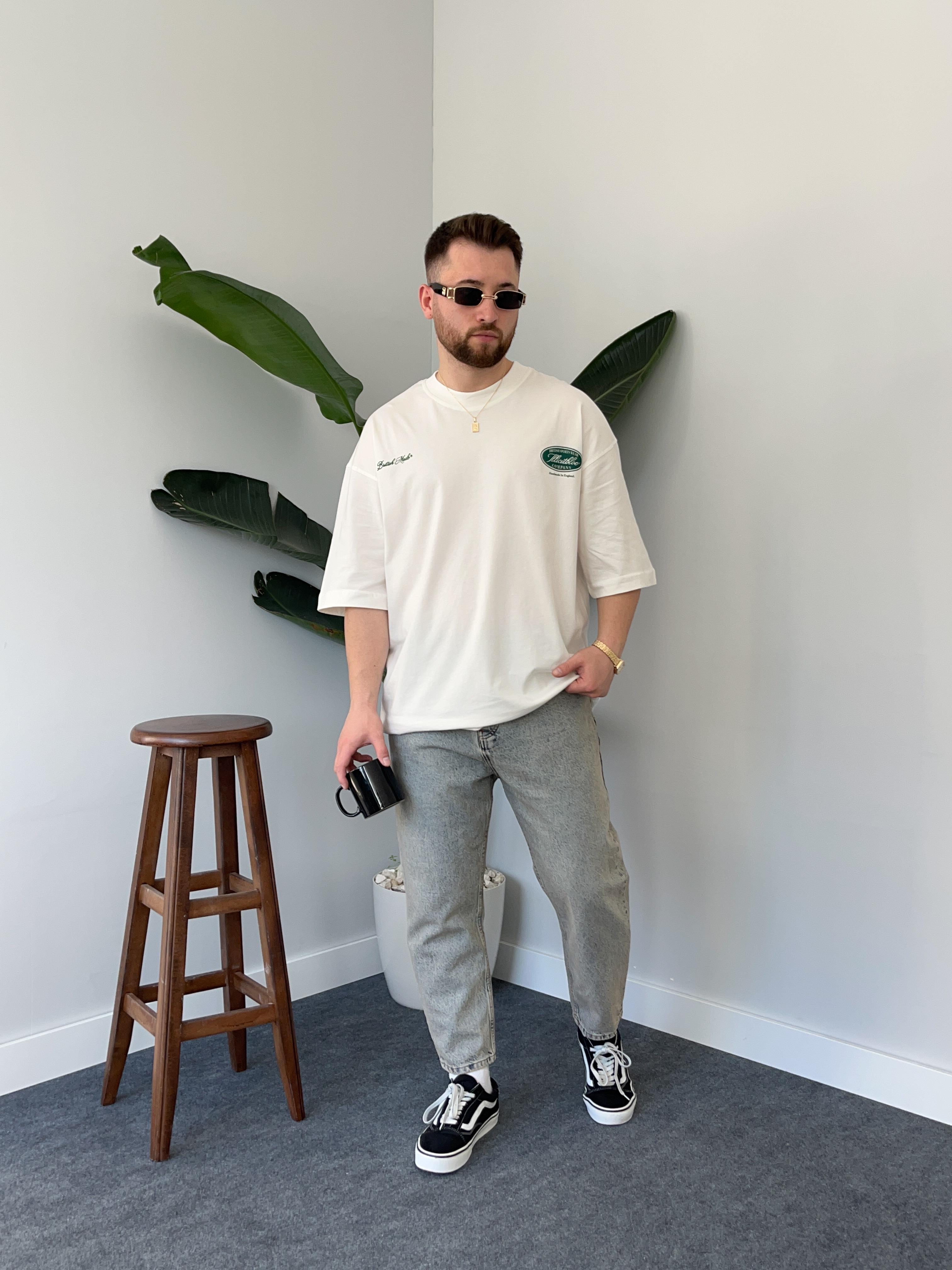 Ekru British Oversize T-shirt