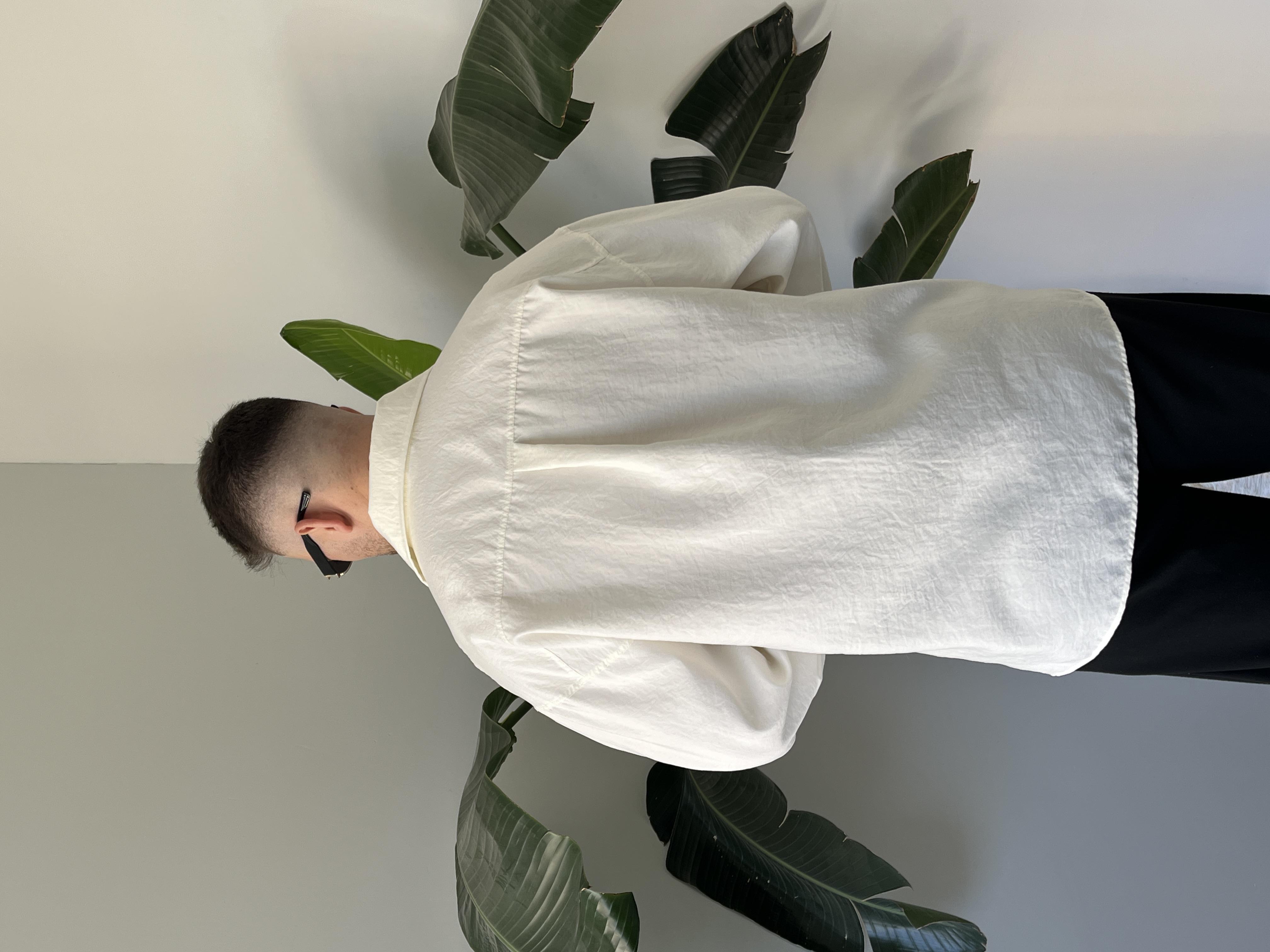 Ekru Modal Basic Oversize Gömlek