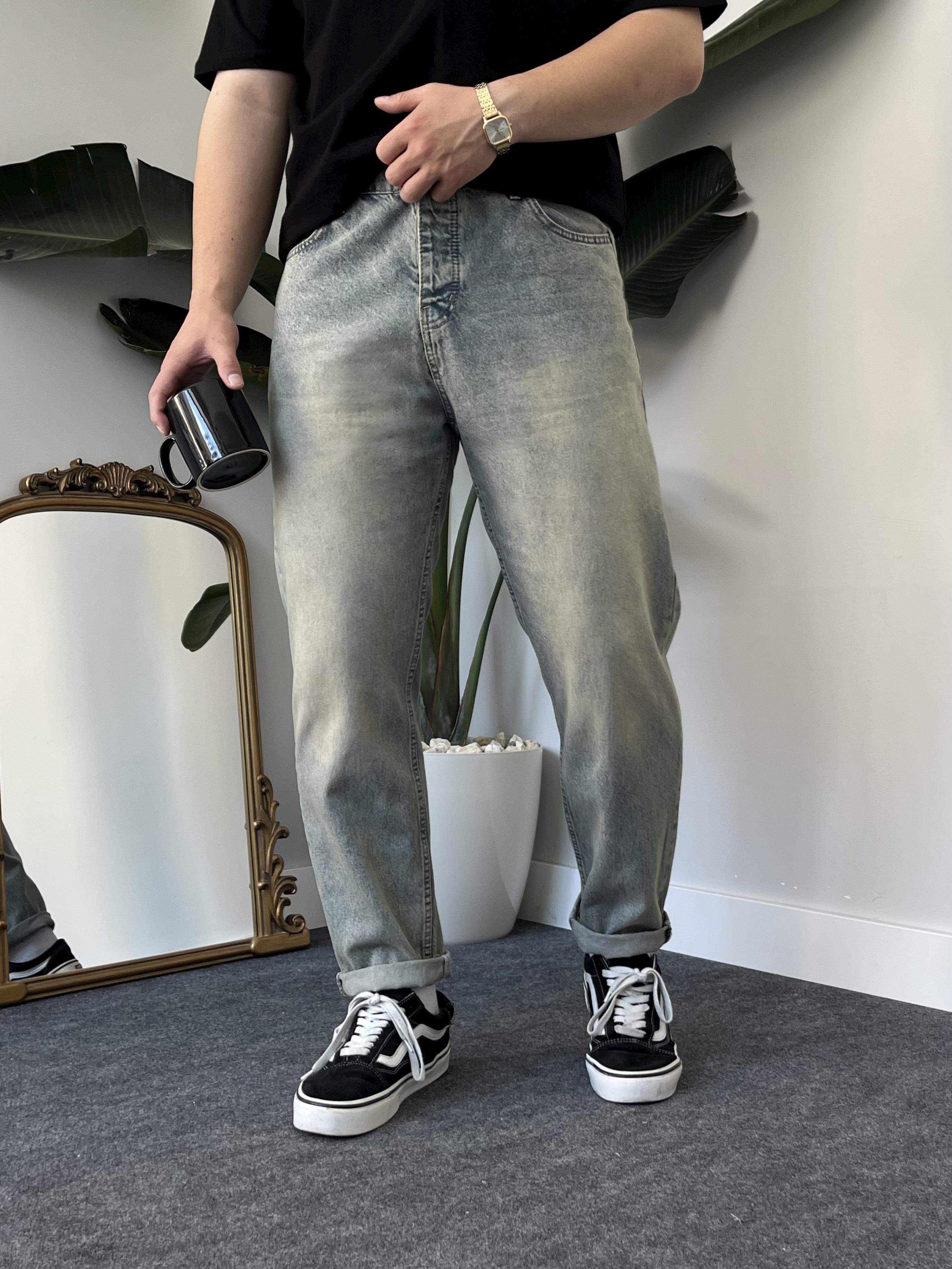 Eskitme Mavi Boyfriend Jean