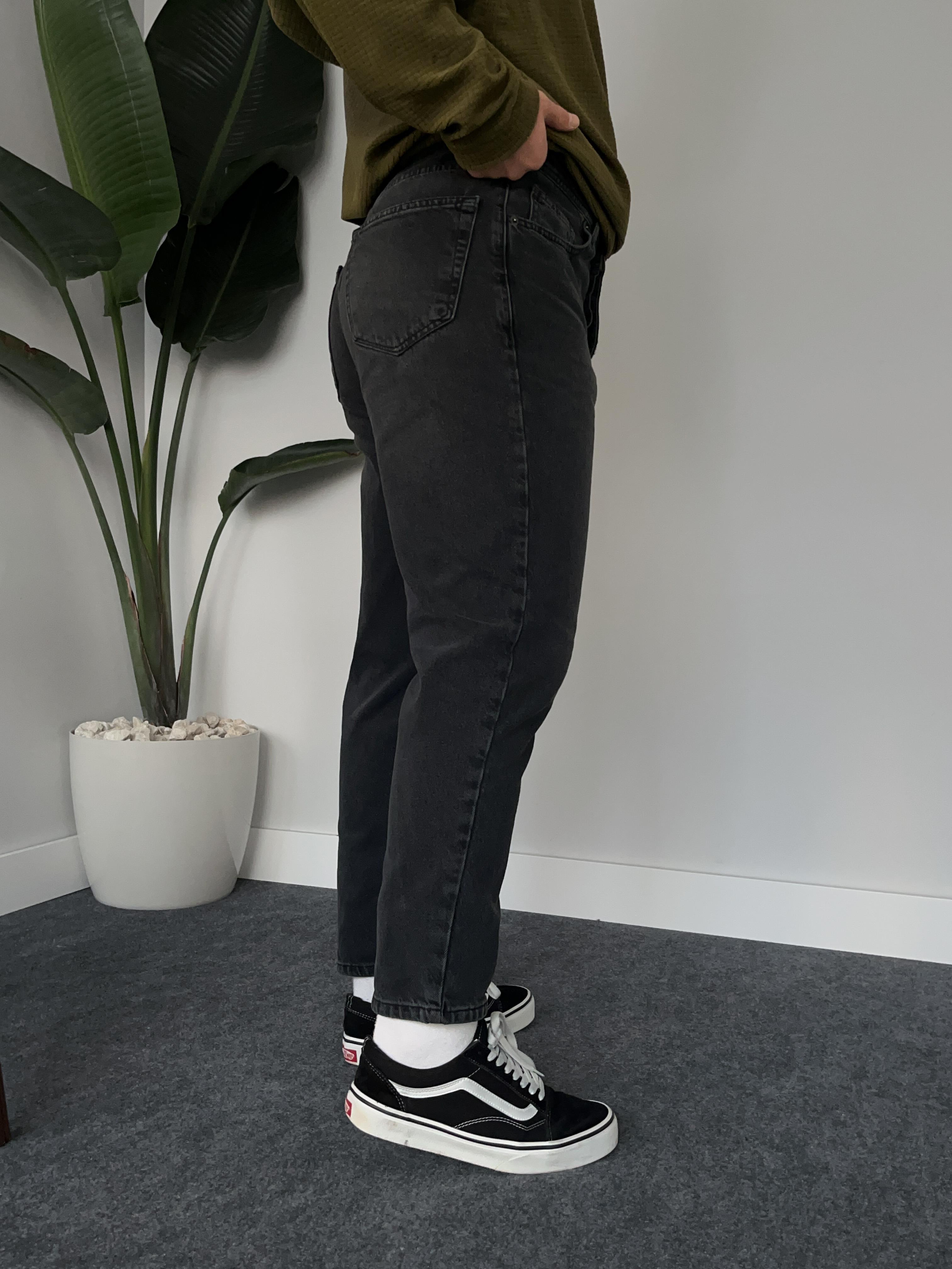 Füme Yıkamalı Boyfriend Jean