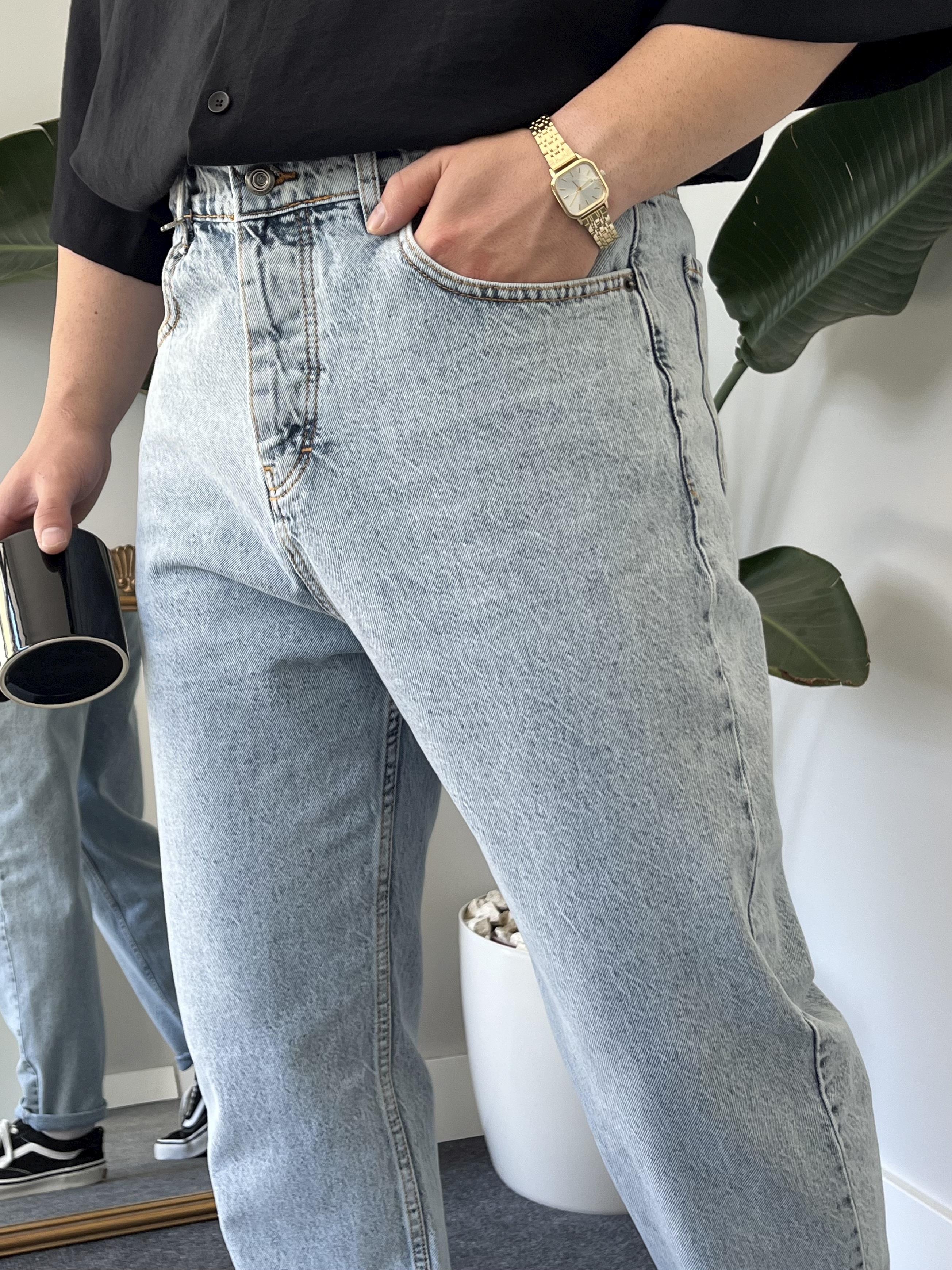 Kar Yıkamalı Mavi Soft Boyfriend Jean