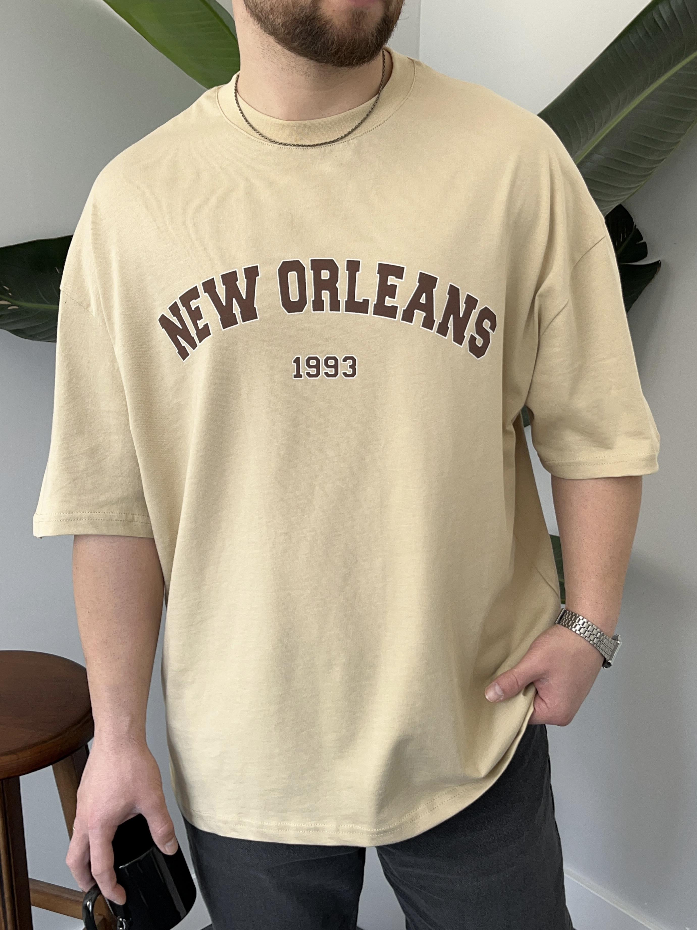 Krem New Orleans Oversize T-shirt