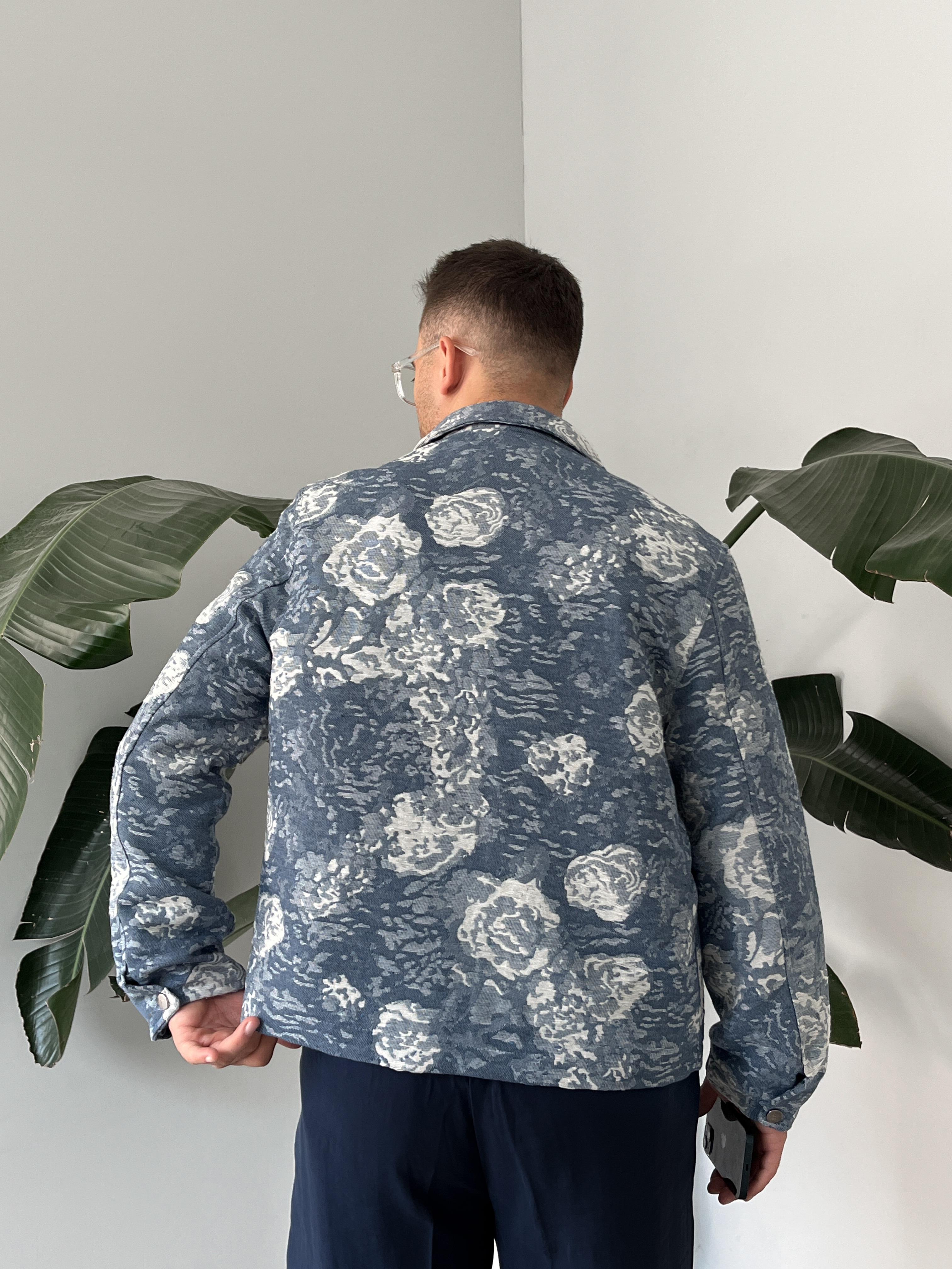 Mavi Rose Pattern Boxy Fit Ceket