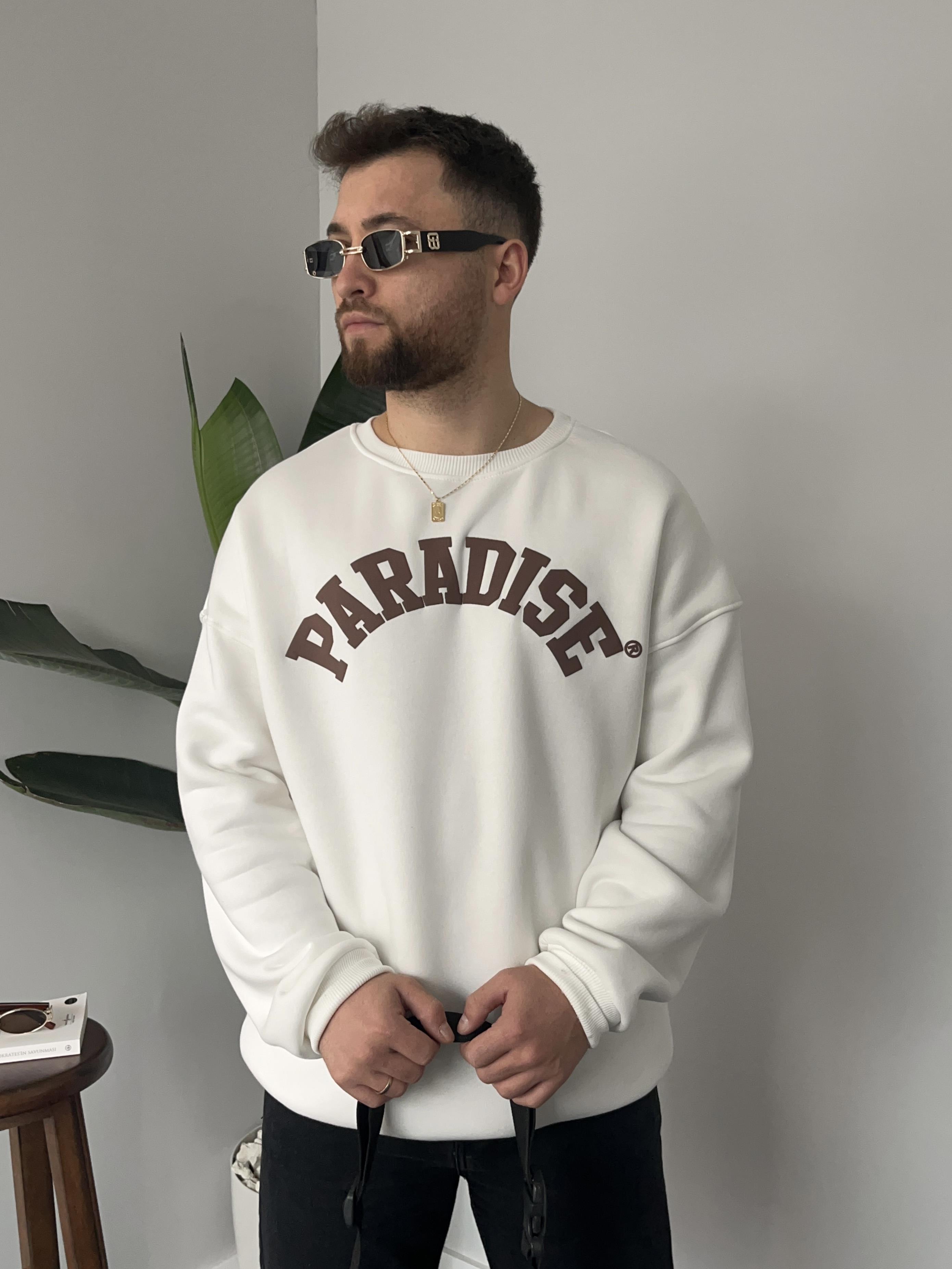 Paradise Beyaz Sweatshirt