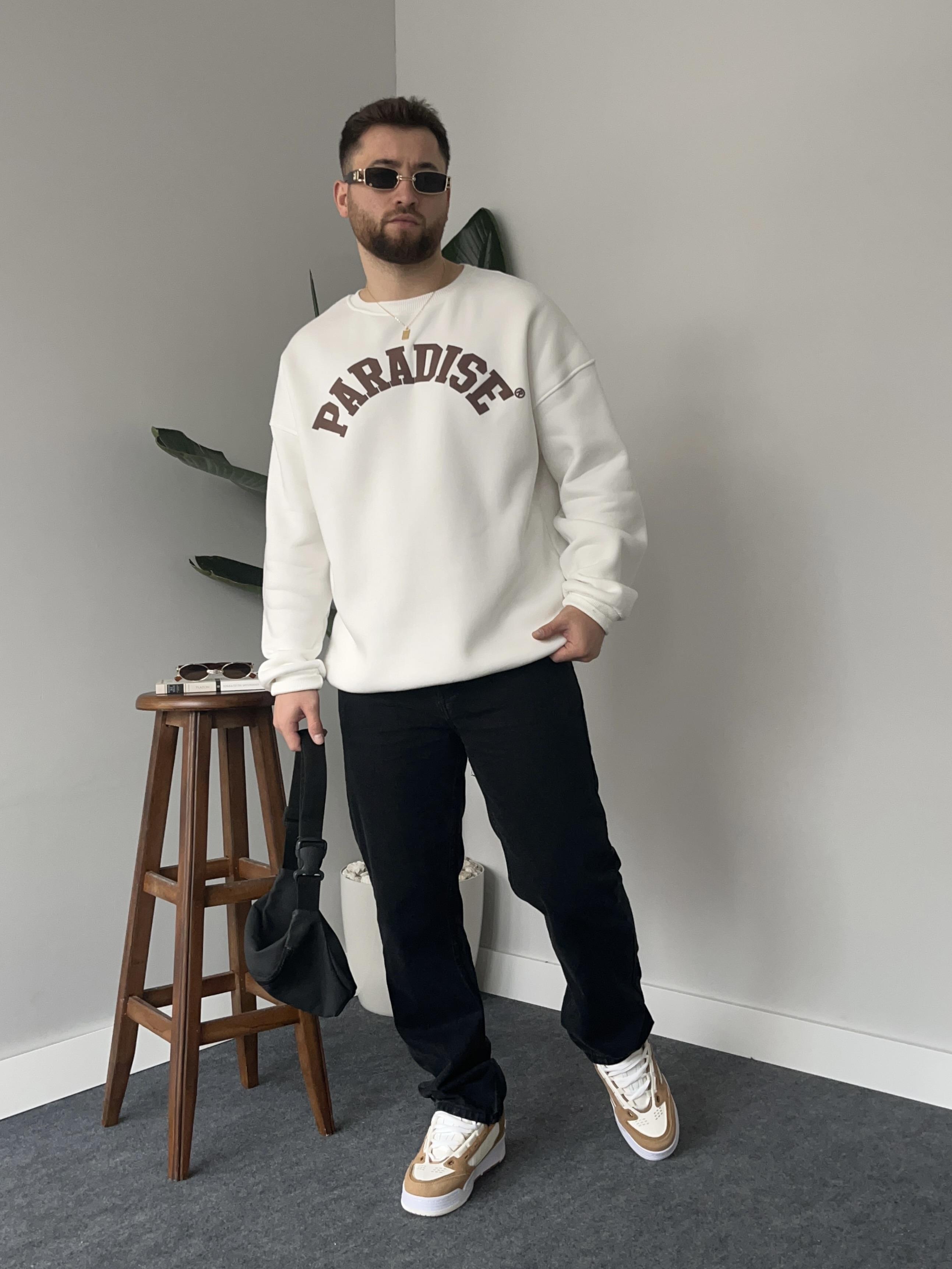 Paradise Beyaz Sweatshirt
