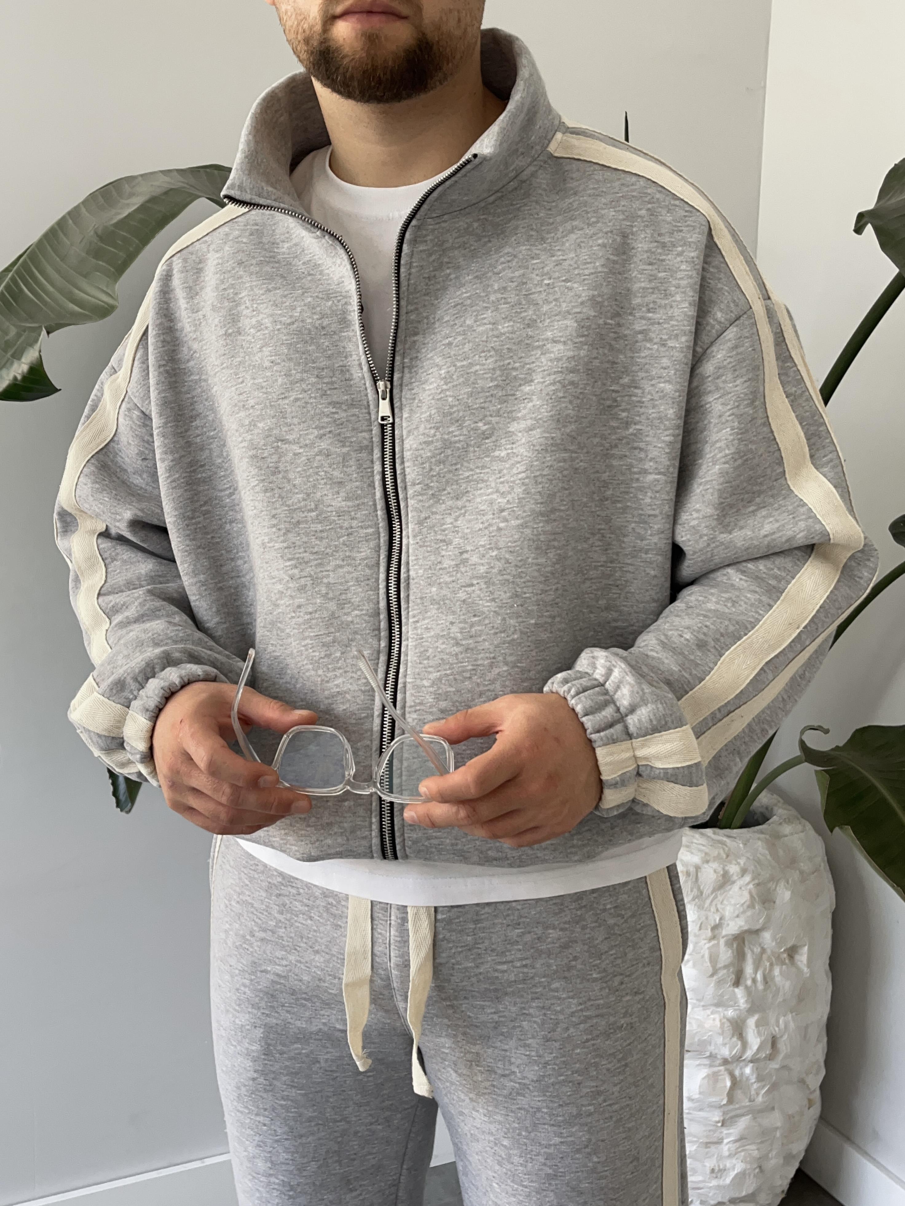 Rush Karmelanj Şeritli Oversize Eşofman Takımı