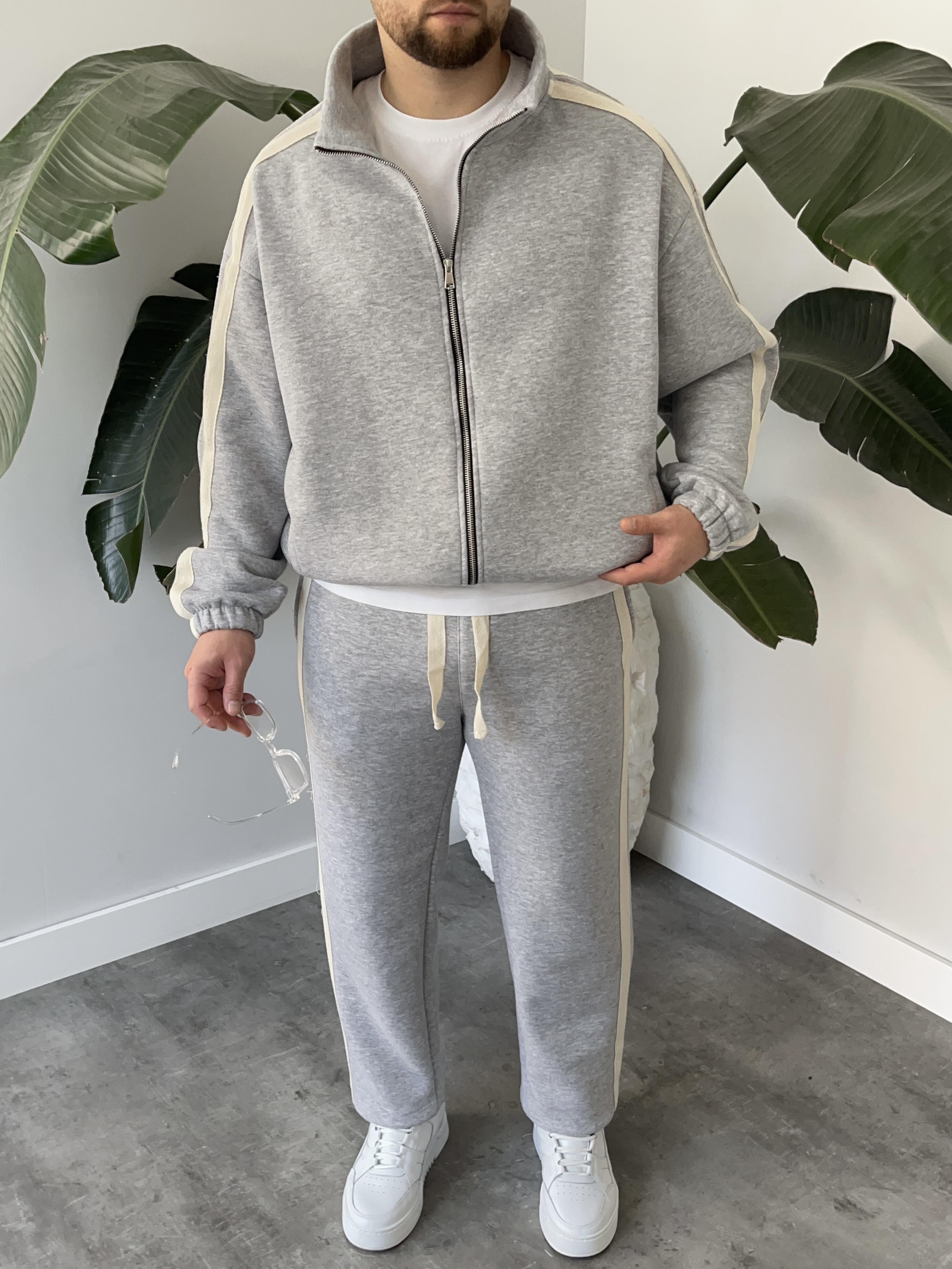 Rush Karmelanj Şeritli Oversize Eşofman Takımı
