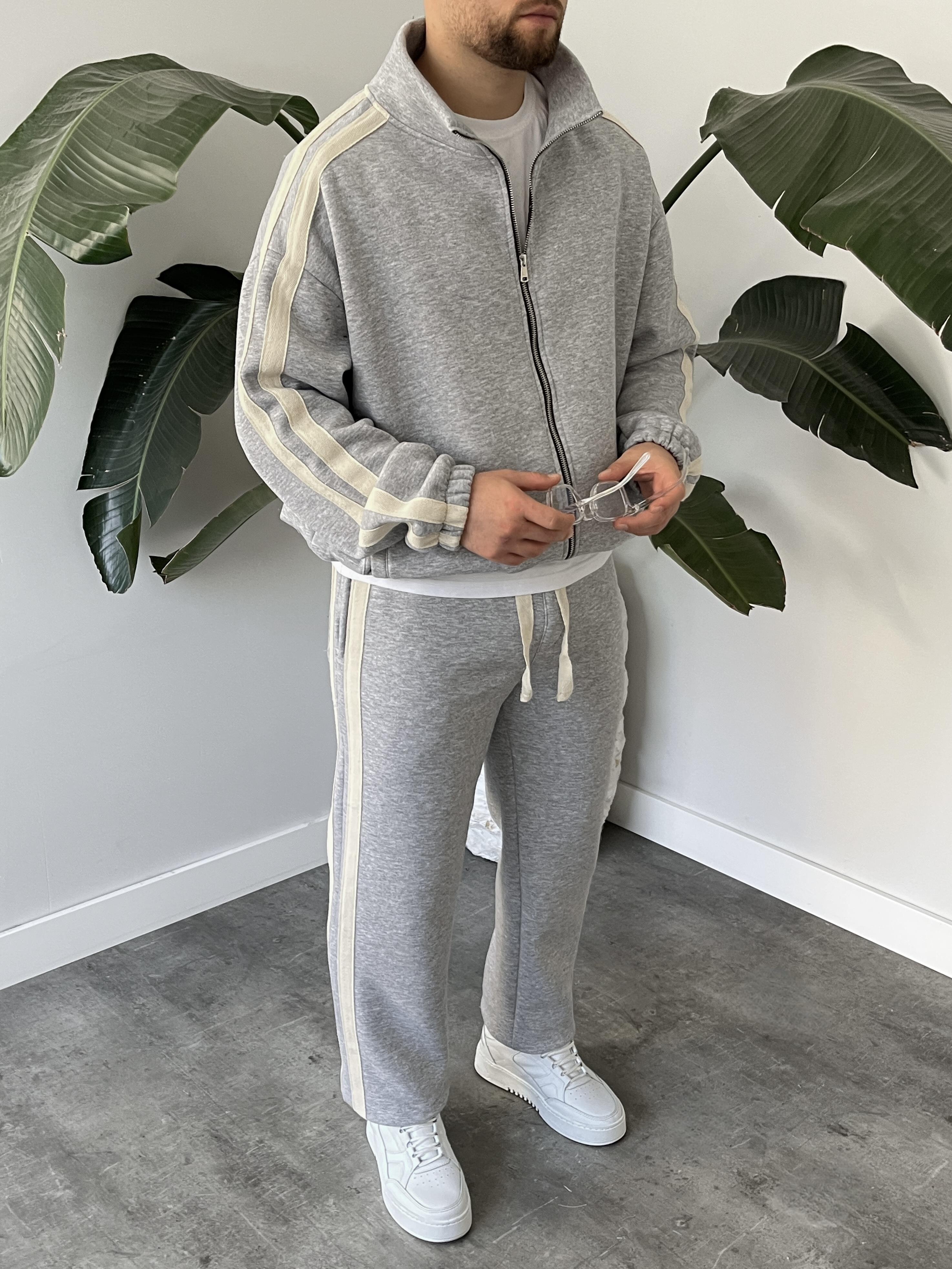 Rush Karmelanj Şeritli Oversize Eşofman Takımı