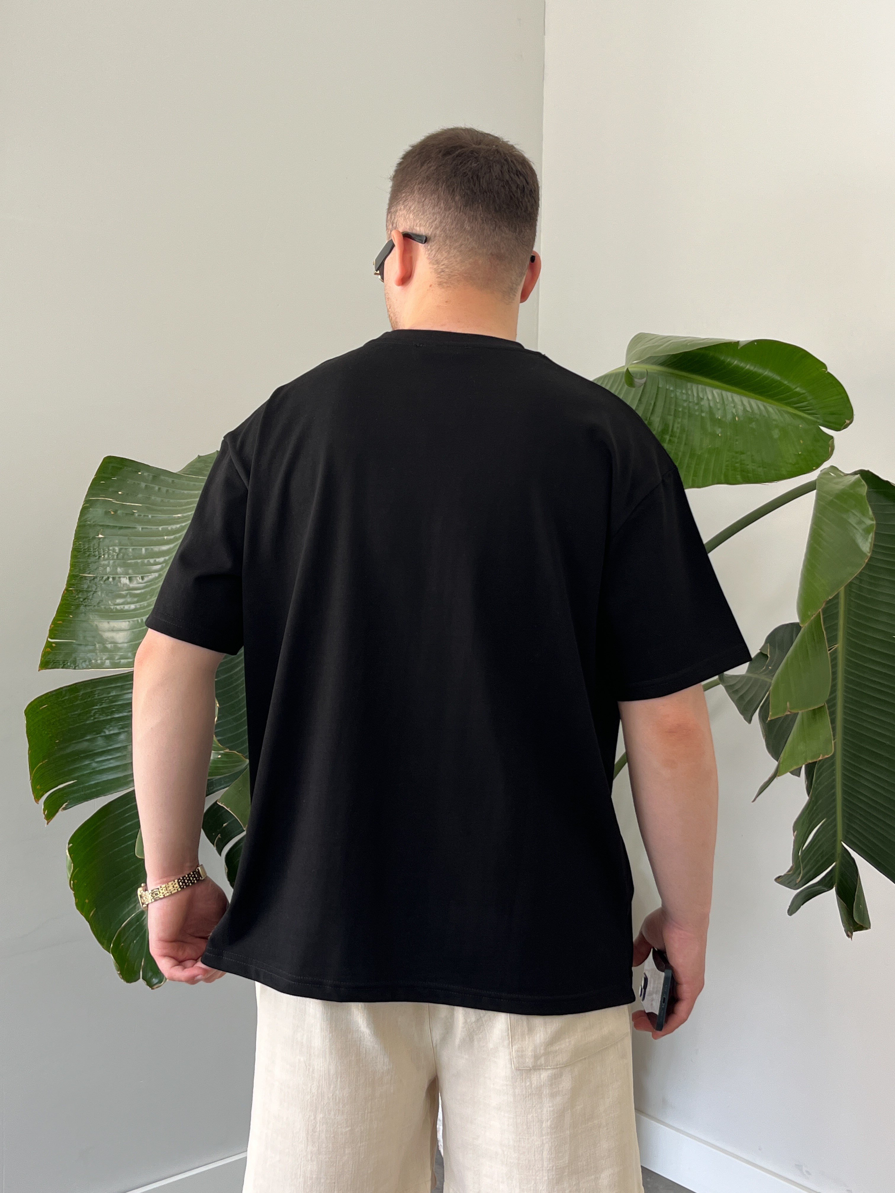 Siyah Basic Oversize Tişört