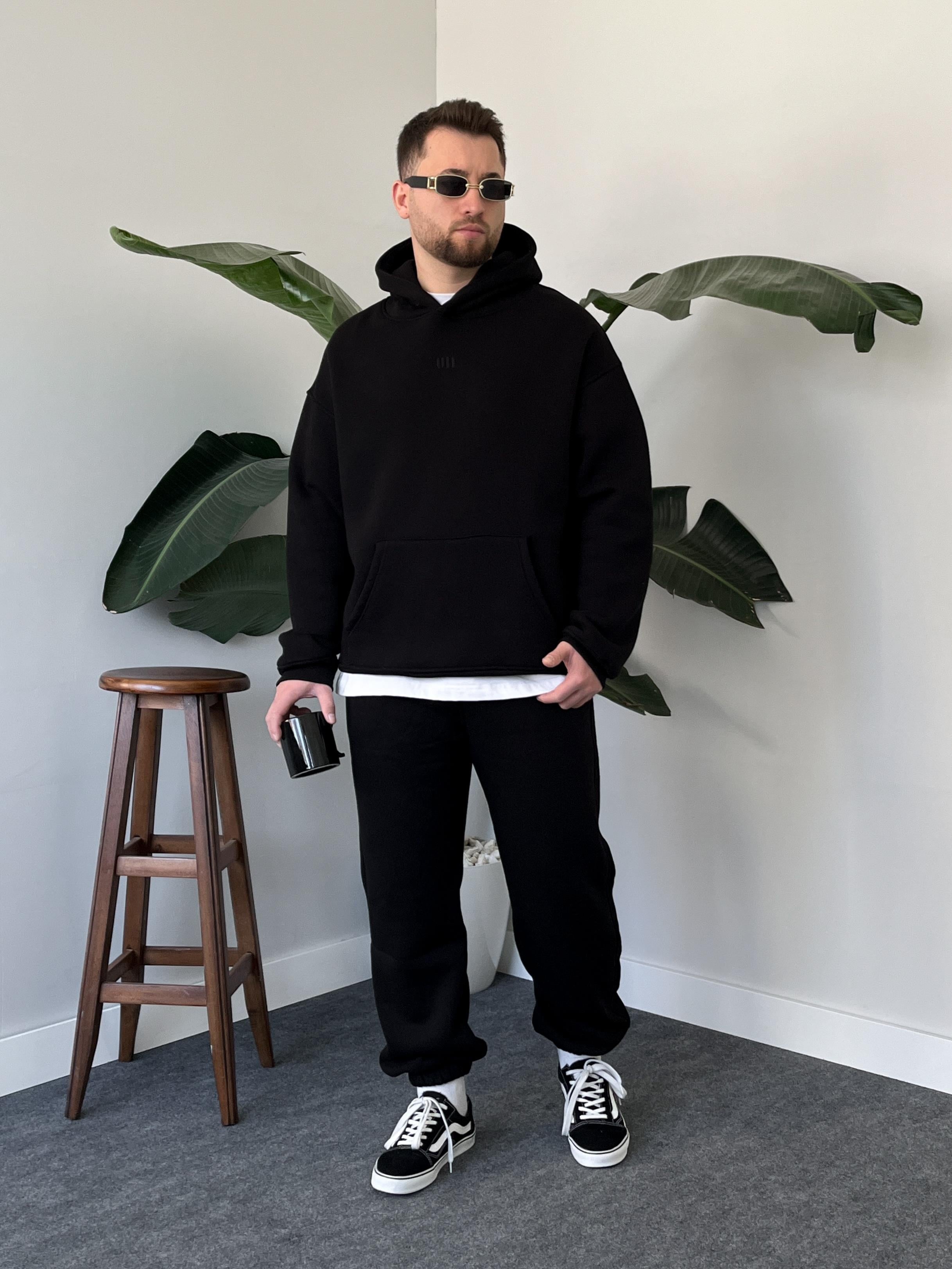 Siyah OH Nakışlı Cozy Collection Eşofman Takımı
