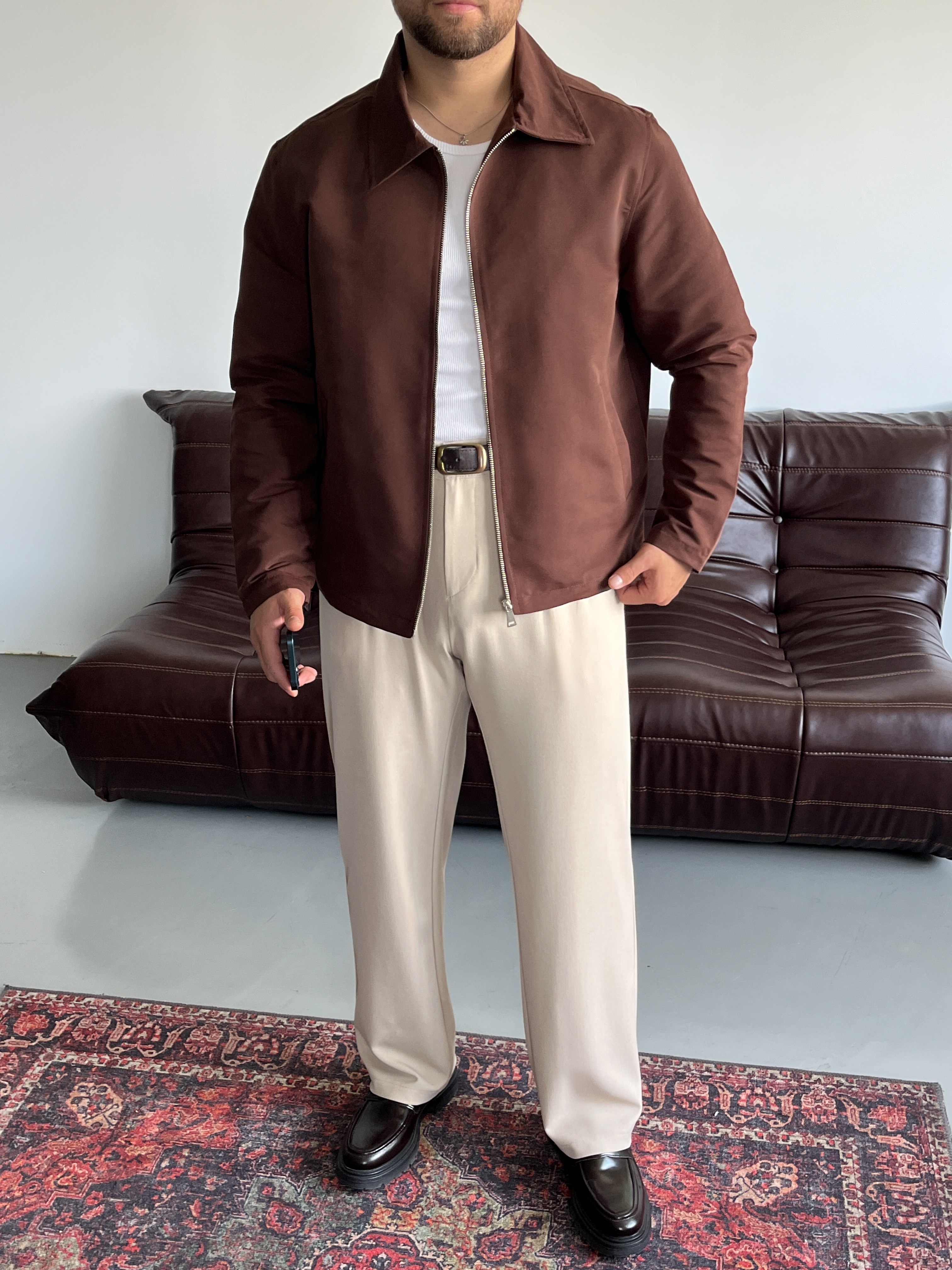Venzi Kahverengi Casual Ceket