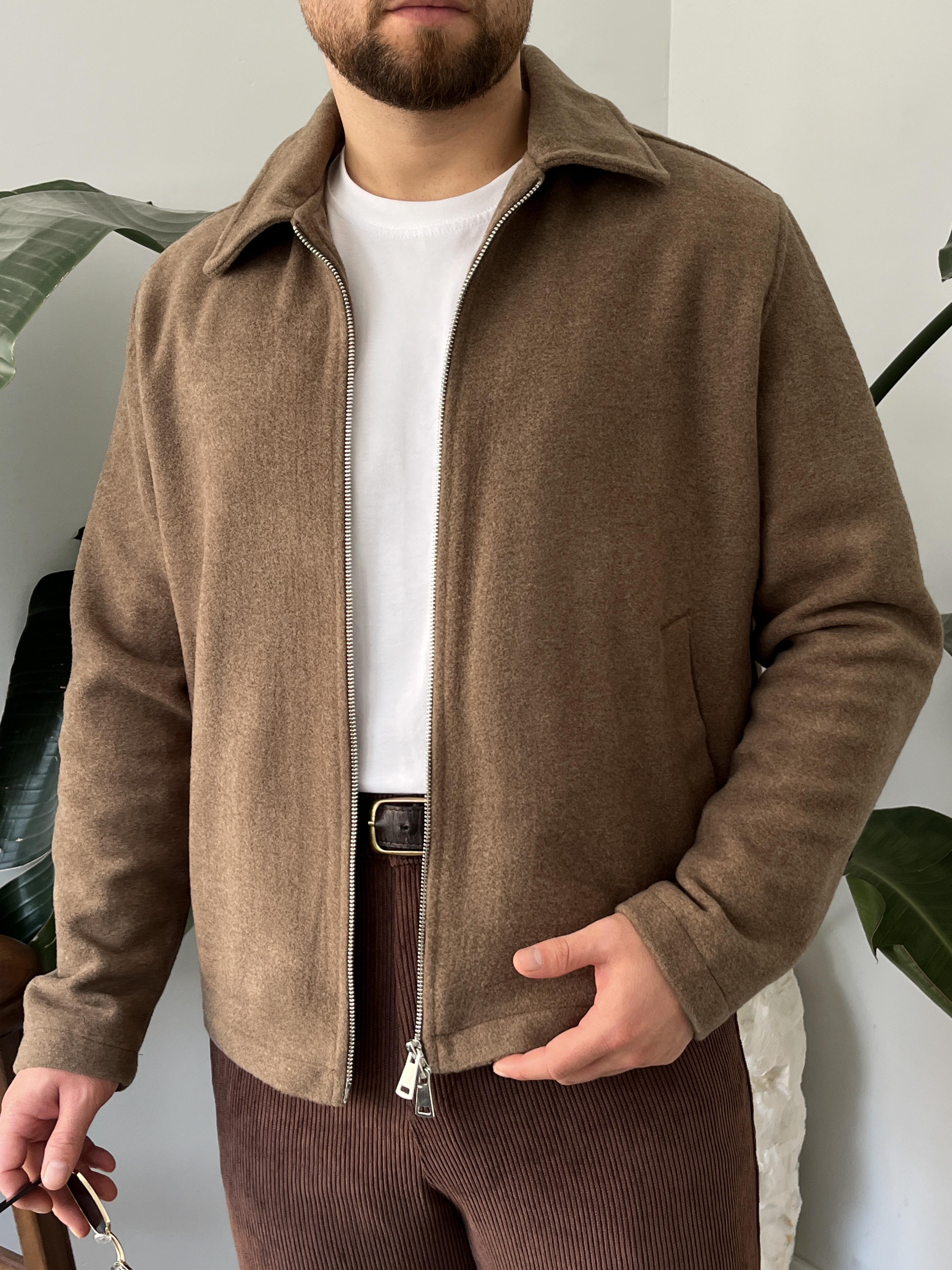 Vizon Kaşe Casual Ceket