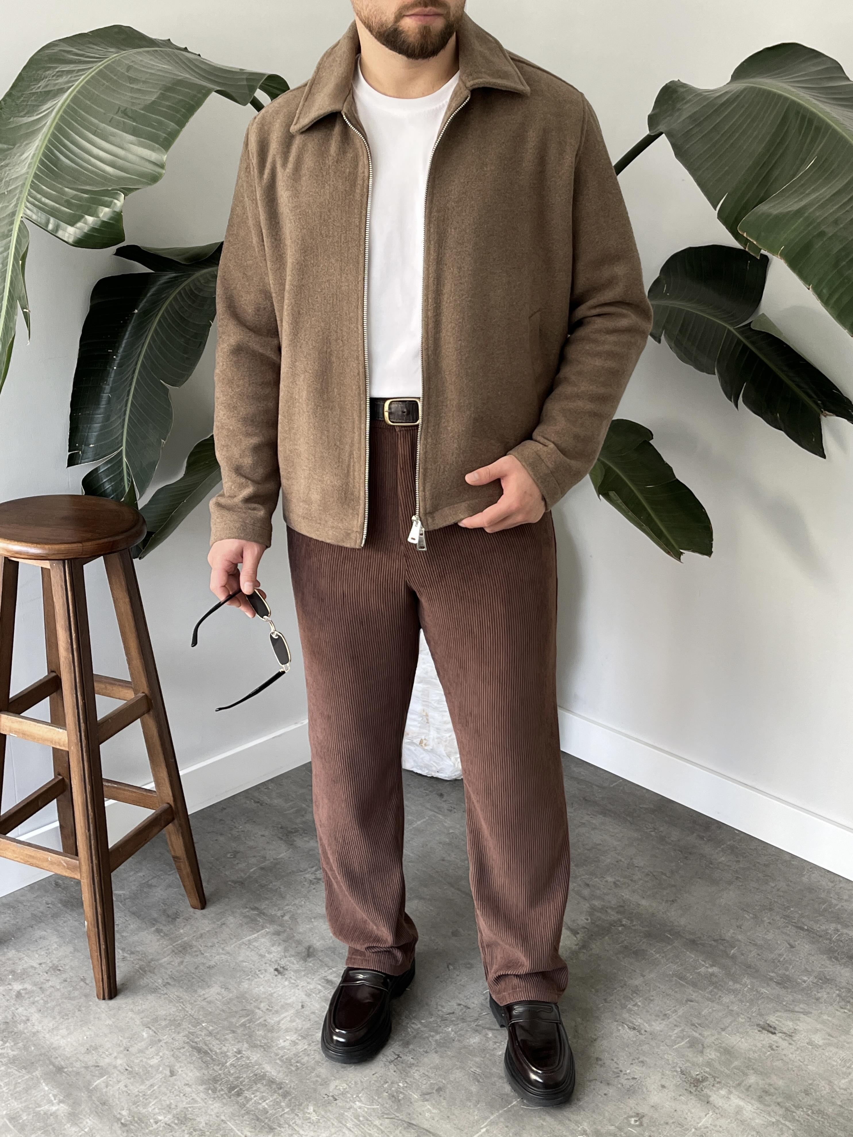 Vizon Kaşe Casual Ceket