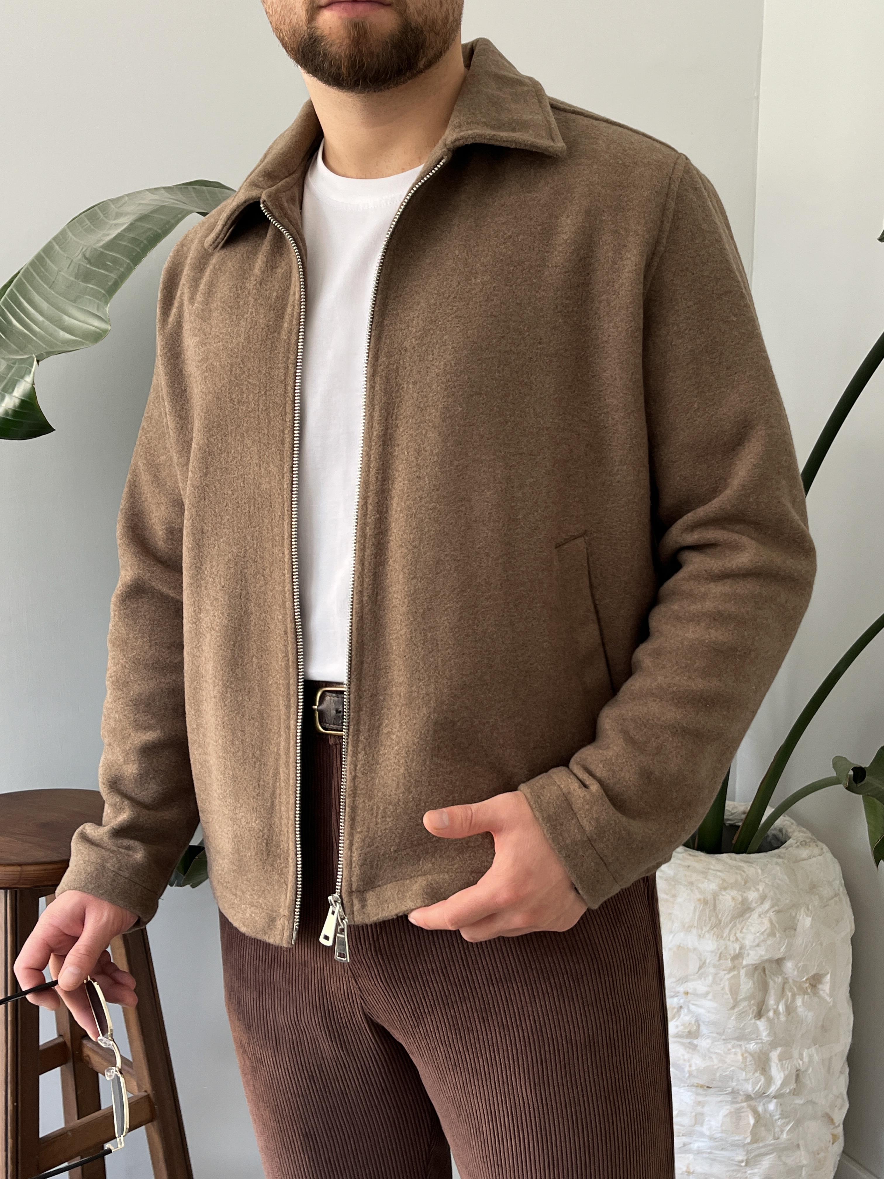 Vizon Kaşe Casual Ceket
