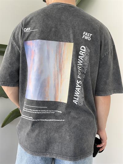 1989 Yıkamalı Oversize T-shirt