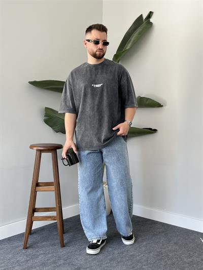 1989 Yıkamalı Oversize T-shirt