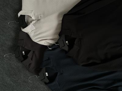 Antrasit Fitilli Polo Yaka Triko Sweat