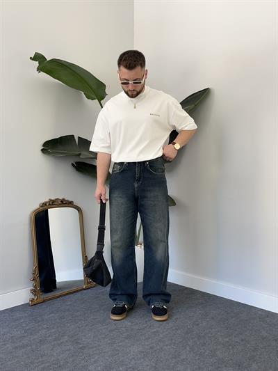 Blue Tint Acid-Wash Extra Baggy Jean