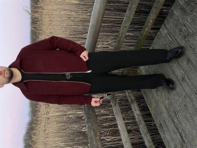 Bordo Kaşe Casual Ceket