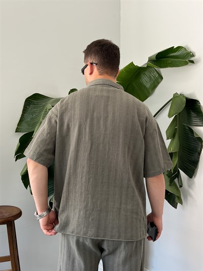 Çağla Alaçatı Casual Desenli Oversize Takım