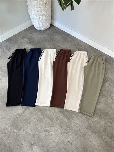 Çağla Duble Paça Keten Boyfriend Pantolon