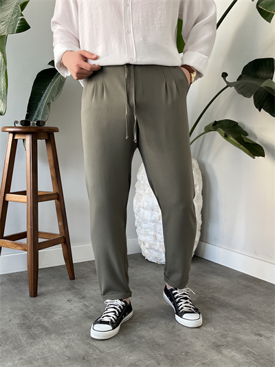 Çağla Duble Paça Kumaş Jogger Pantolon