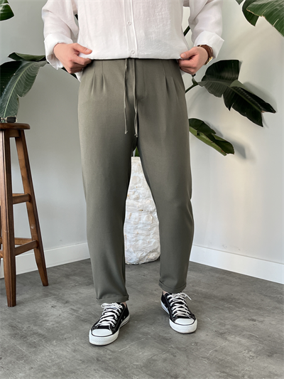 Çağla Duble Paça Kumaş Jogger Pantolon