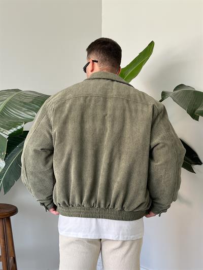 Çağla Fitilli Kadife Bomber Mont