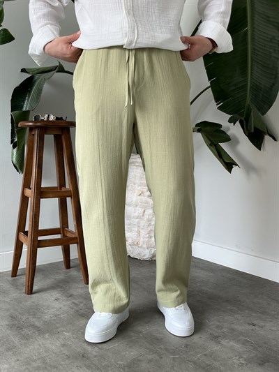 Çağla Premium Müslin Dokulu Baggy Pantolon