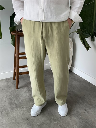 Çağla Premium Müslin Dokulu Baggy Pantolon