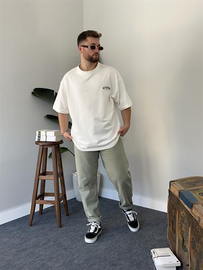 Çağla Yeşili Kanvas Boyfriend Pantolon