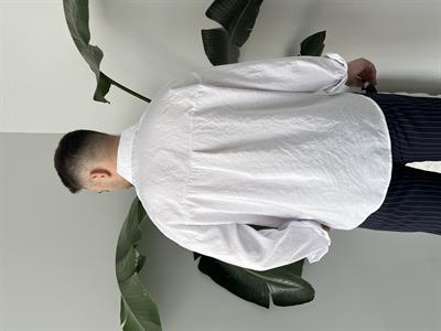 Dante Beyaz Modal Kumaş Oversize Gömlek