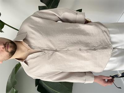 Dante Taş Modal Kumaş Oversize Gömlek