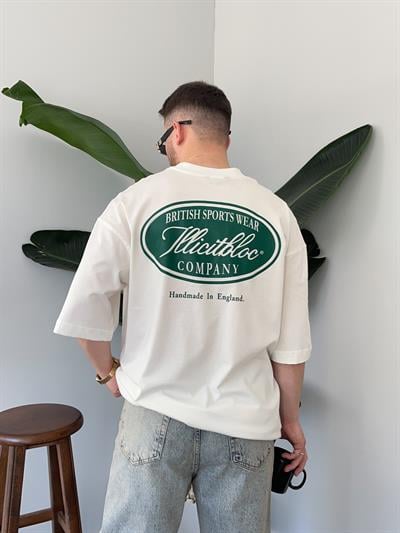 Ekru British Oversize T-shirt