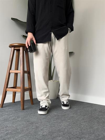 Gri Fitilli Baggy Pantolon