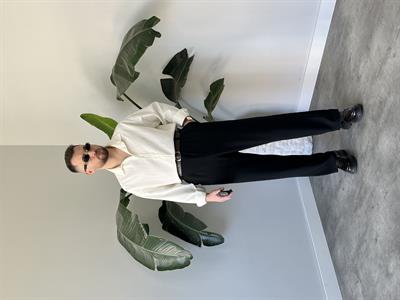 Ekru Modal Basic Oversize Gömlek