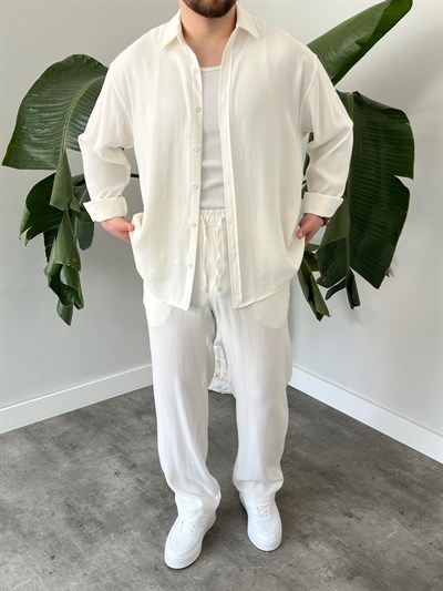 Ekru Premium Modal Oversize Takım