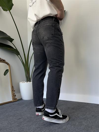 Füme Degrade Minimal Yırtık Boyfriend Jean 