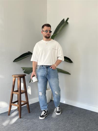Goodrich Beyaz Oversize T-shirt
