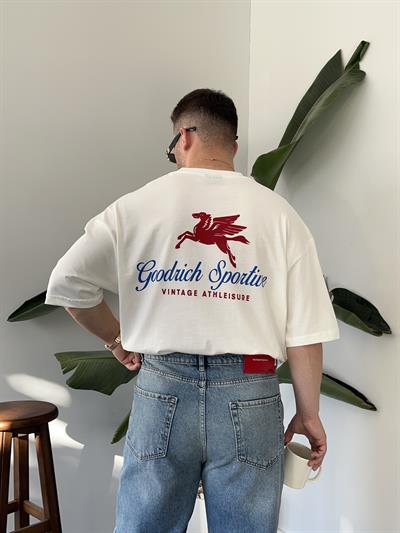 Goodrich Beyaz Oversize T-shirt