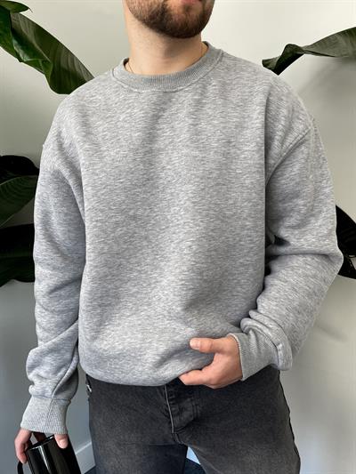 Grimelanj Üç İplik Şardonlu Basic Sweatshirt