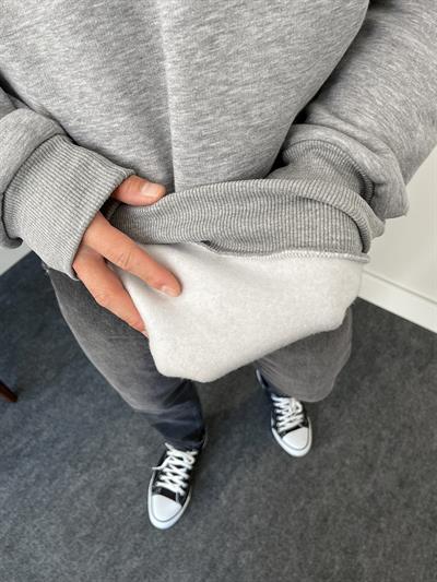 Grimelanj Üç İplik Şardonlu Basic Sweatshirt