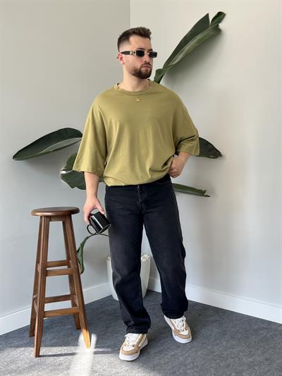 Haki Oversize Basic T-shirt