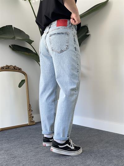 Kar Yıkamalı Mavi Soft Boyfriend Jean
