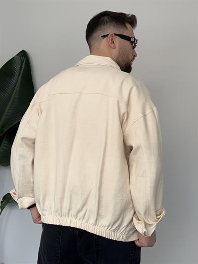 Krem Casual Ceket