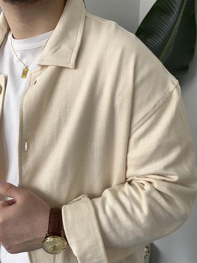 Krem Casual Ceket